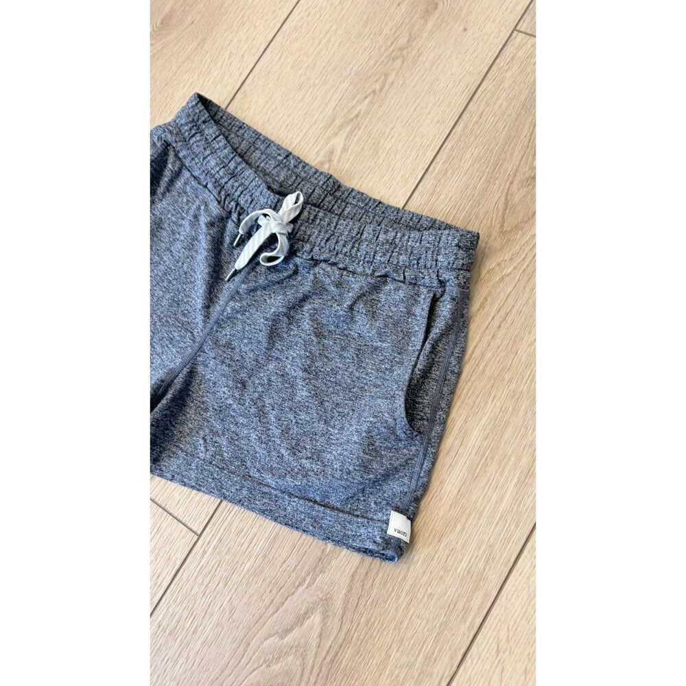 Vuori Halo Performance Shorts Grey Blue Heather DreamKnit Size S - Picture 4 of 4